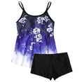 thumbnail image 3 of Womens Bathing Suits Two Piece Tankini Bathing Suits Shorts Set Modest Bathing Suits, 3 of 6