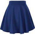 thumbnail image 3 of SURJDE Jupe Patineuse Mini Décontractée Évasée Extensible Basique pour Femmes, 3 of 4