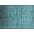 thumbnail image 1 of Ahgly Company Indoor Rectangle Oriental Turquoise Blue Industrial Area Rugs, 2' x 3', 1 of 4