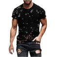 thumbnail image 2 of Leesechin Mens Fitted T Shirts Cool Graphic Tee for Men Digital Print, 2 of 5
