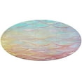 thumbnail image 4 of Mermaid Fish Scales Round Rugs -Washable Non-Slip Small Round Area Rug Throw Soft Circle Rugs for Bedroom, Modern Print Indoor Carpet for Entryway Sofa Living Room, 4 of 6