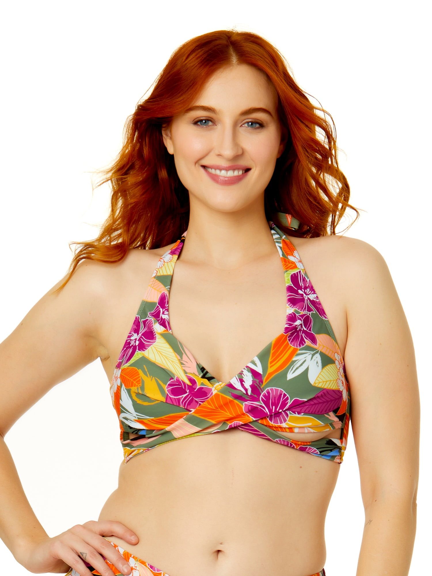 crossover bathing suit top