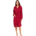 thumbnail image 3 of Notus Hooded Bathrobe for Women Soft Spa Nightgowns 100% Cotton Terry robes for men - Towel Bathrobe Unisex Terry Cloth Bathrobe, Soft Shower Spa Robe Wine XXL, 3 of 6