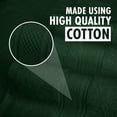 HOMES PERCEPTION 8 Pack Versatile Hunter Green Bath Towels Set, High