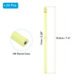 thumbnail image 2 of Uxcell Round Pencils, 24 Pcs Triangle HB Graphite Pencil with Eraser, Yellow, 2 of 6