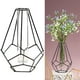 thumbnail image 4 of Florero , maceta de , terrario, soporte geométrico de Metal, florero de , Estilo 2 Negro Macarena jarrón hidropónico, 4 of 7