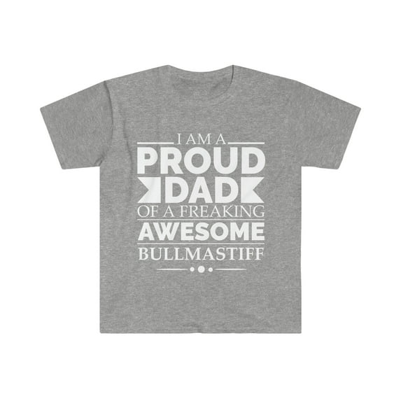 Proud dad bullsmastiff Dog Dad Owner Father's Day Unisex T-shirt S-3XL