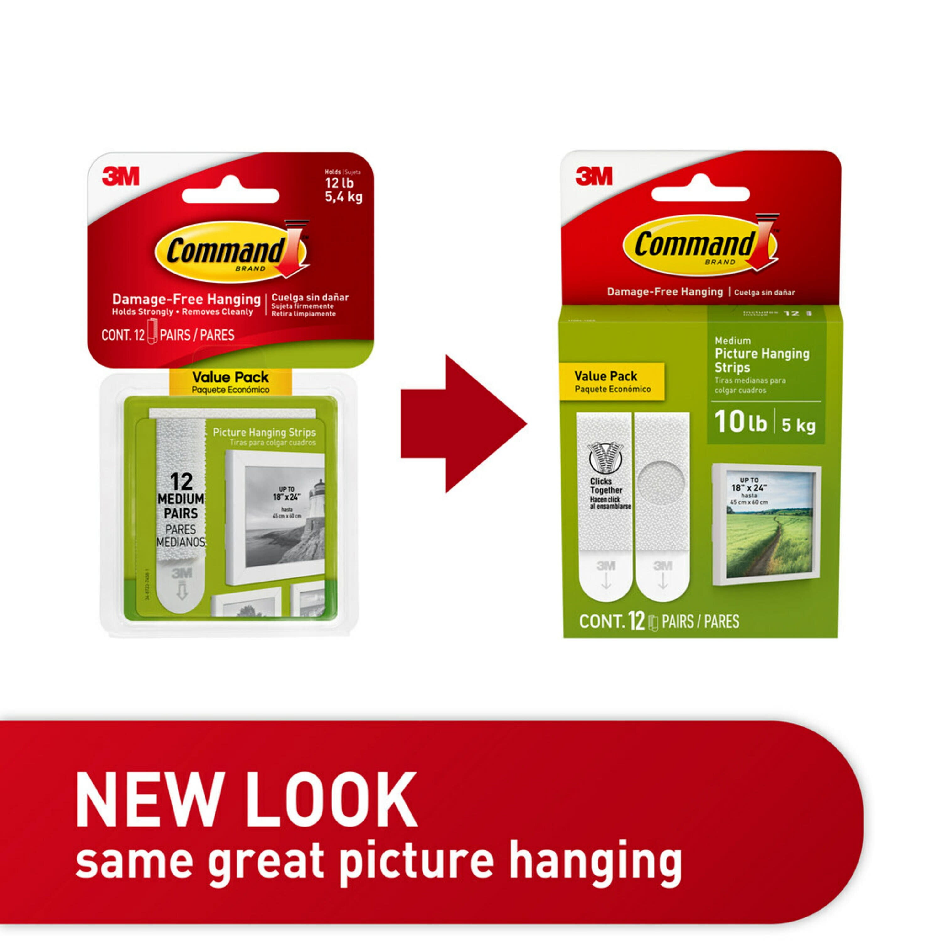 Command® Medium Picture Hanging Strips 17201-S132NA - 132 sets/pack