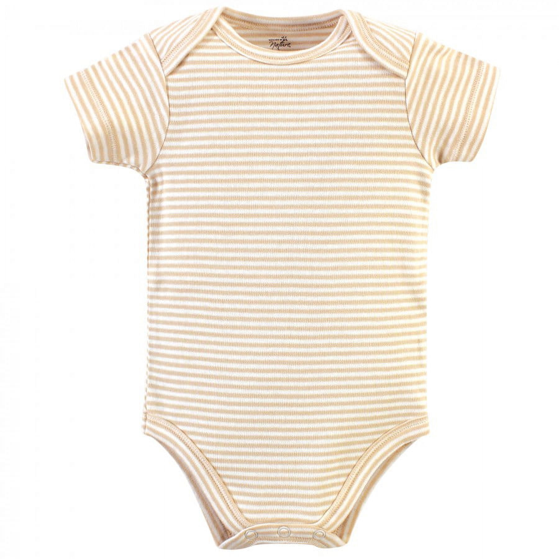Touched by Nature Baby Boy Organic Cotton Bodysuits 5pk, Moose, 18-24 Months