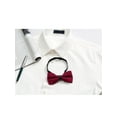 thumbnail image 5 of INSPIRE CHIC Father's Day Men's Formal Solid Pre-Tied Bow Ties Bowties Adjustable Strap Wine Red, 5 of 5
