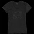thumbnail image 1 of Rapid Dominance GS2-788-BLK-04 T-Shirt à Manches Courtes à Col en V pour Femmes United We Graphic, Noir - Très Grand, 1 of 1