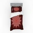 thumbnail image 1 of Ambesonne Mandala Bedding Set 3 Pcs, Ornamental Pattern Details, Twin, Brown Pale Pink, 1 of 3