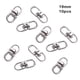 thumbnail image 3 of Guardurnaity 10 piezas cierre de gancho giratorio aleación de Zinc Color sólido llavero conector DIY artesanía conexión llavero accesorio Ropa, zapatos y accesorios Miscelánea Plata 19 mm largo Guardurnaity AP015715-02, 3 of 6