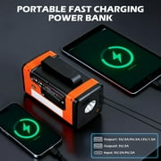 Portable Car Jump Starter with Air Compressor, 8-in-1 Car Battery Chargers with Cordless Handheld Vacuum (8.0L Gas&6.0L Diesel)Jumper Box with 150PSI Tire Inflator, 12V Battery Booster, Holiday Gifts