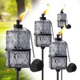 thumbnail image 1 of Antorcha de jardín ZSPENG de vidrio gris 60" 12oz paquete de 4 para exteriores, 1 of 9