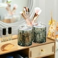 thumbnail image 3 of Yayeee 2 Pack Qtip Holder Bathroom Cotton Swab Canister with Lid Clear Dispenser Set, Ghosts Playing in A Garden, 3 of 6