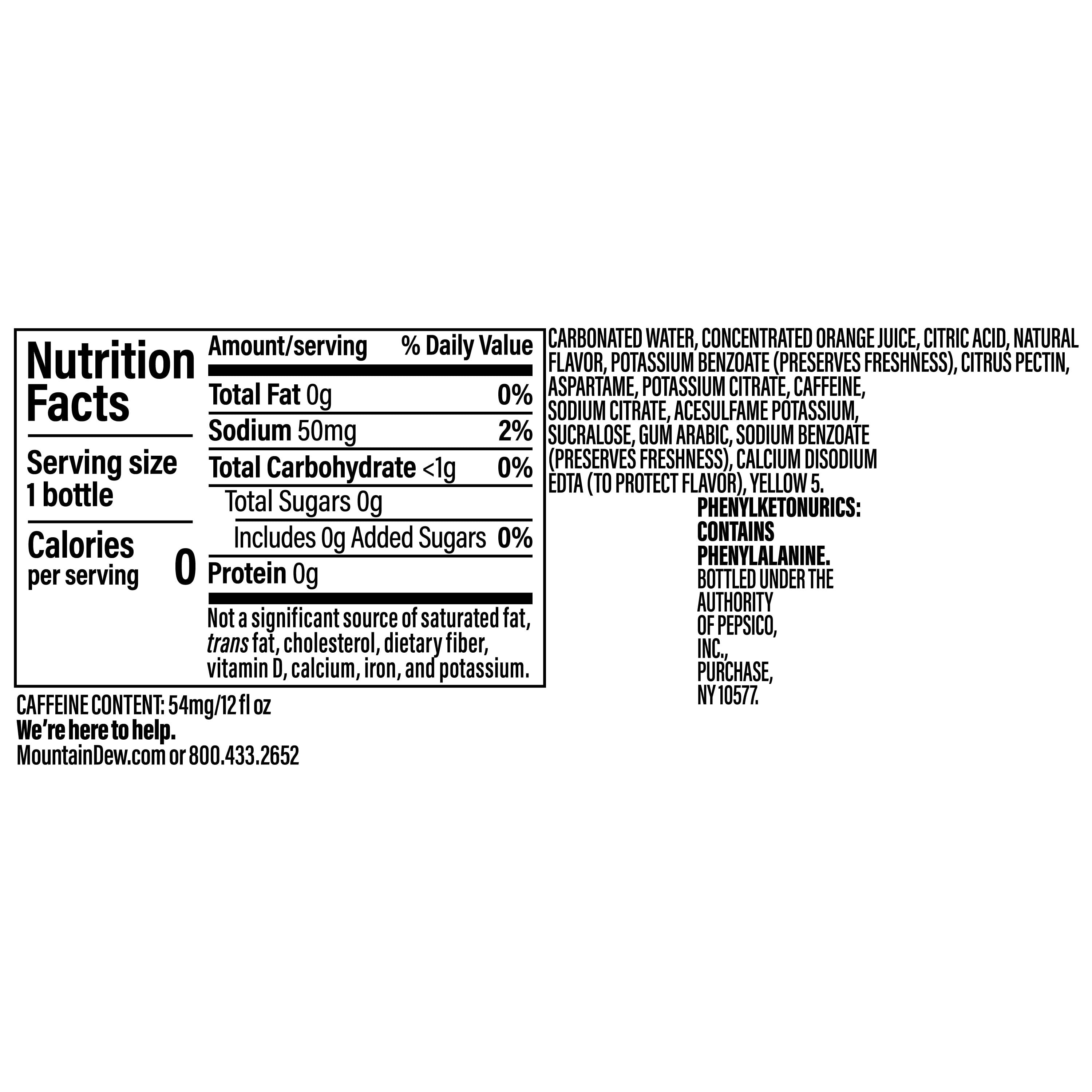Diet Mountain Dew Citrus Soda Pop, 12 fl oz, 8 Pack Bottles