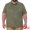 Olive Green, variant on DARING DIVA Men's Big Tall Leaf Printed Short Sleeve Casual Polo Shirts XL Green