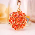 thumbnail image 2 of Llavero de flores Sunnimix encanto colgante regalo naranja Cinco hojas, 2 of 7