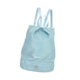 thumbnail image 4 of Mochila de gimnasio, bolsa de almacenamiento portátil resistente al agua para viajes de entrenamiento de baile Azul claro, 4 of 8