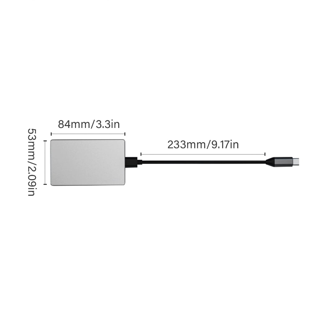 AOOOWER 6Port USB C Docking Station 4K60hz Video and PD Fast Charging Speed 2xUSB3.0 Ports with Cards Reader Slots