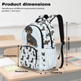 thumbnail image 7 of Xoenoiee Dachshund Paw Stripe Print Backpack for Kids Girls, Large Capacity School Backpack Bookbag Lightweight Casual Daypack with Adjustable Shoulder Strap for Travel Hiking School, 7 of 7