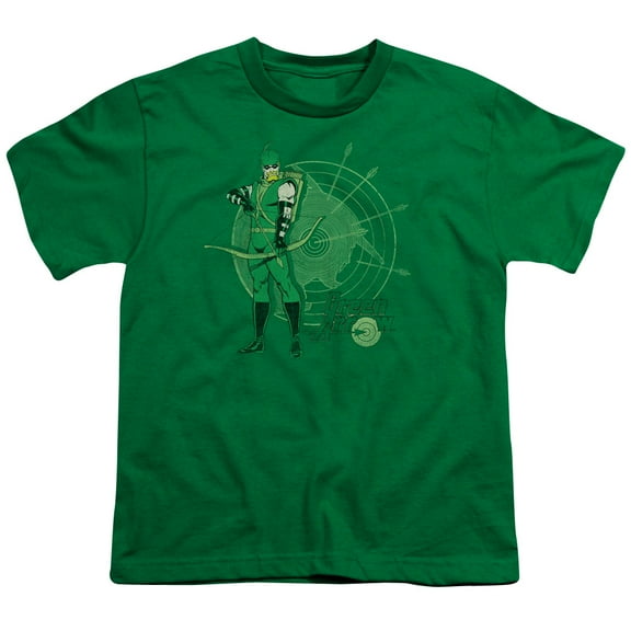 DC Comics Men's  Arrow Target T-shirt Green