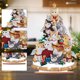 thumbnail image 3 of Adorno de mesa con pintura de diamantes de Navidad de madera, decoración de mesa con diamantes DIY, 3 of 9