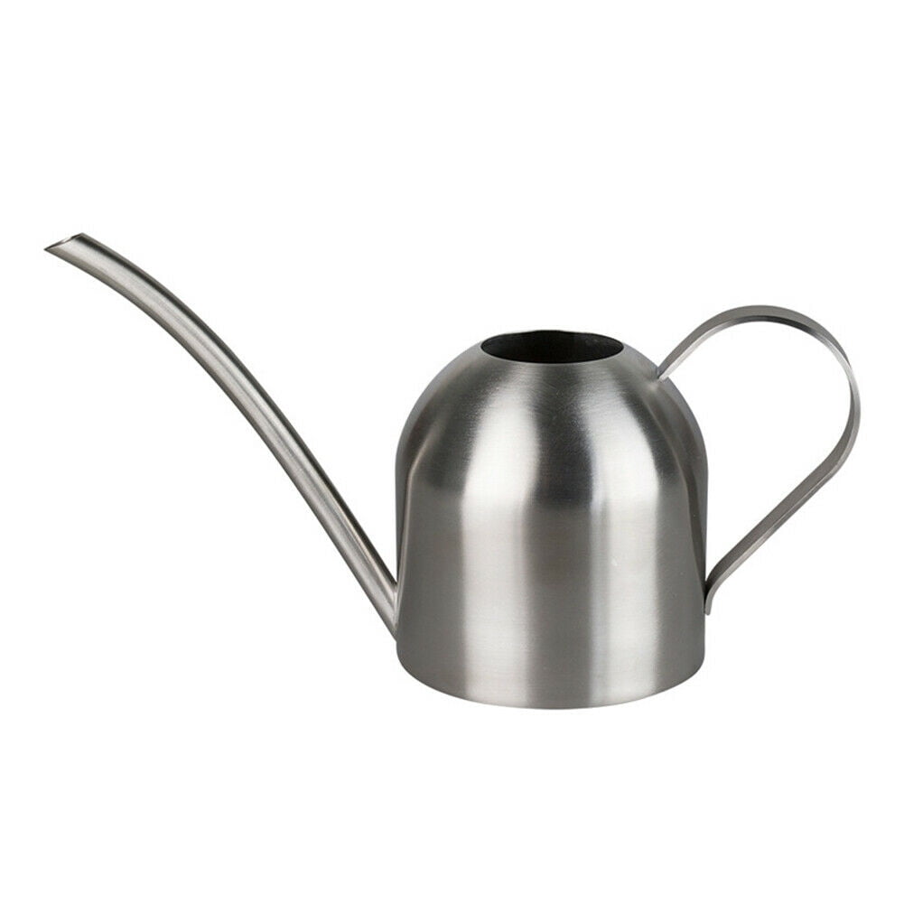 500ML Indoor Small Stainless Steel Watering Can Pot Garden Spout Plant Tool Char 