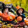 thumbnail image 4 of 7 Pack Halloween Pumpkin Buckets, 1 Large and 6 Small Trick or Treat Plastic Pumpkin Candy Pail, Halloween Treat Bucket Halloween Decorations, 4 of 7