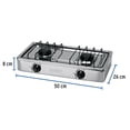 thumbnail image 3 of Parrilla de gas de sobreponer 2 quemadores, inox, Foset Foset PAGA-2X, 3 of 4