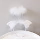 thumbnail image 4 of Paquete de 2 diademas de ángel con halo de luz LED, diadema de plumas, diadema de ángel con halo para Navidad, disfraces de ángel con luz LED, 4 of 5
