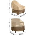 thumbnail image 3 of Funda Protectora Para Sillón De Jardín Exterior, Para Silla Tela Oxford 210d Impermeable (80 X 85 X 91,5 Cm), 3 of 5