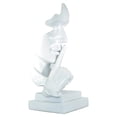 thumbnail image 2 of Adam & Friends Home Decor Silence Is Golden Sculpture | 1-Piece | White, 2 of 6