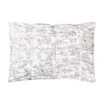 thumbnail image 3 of Floral Toile Ruched Textured 3-Piece Gray/White Comforter Set - All Ages, Full/Queen, 3 of 4