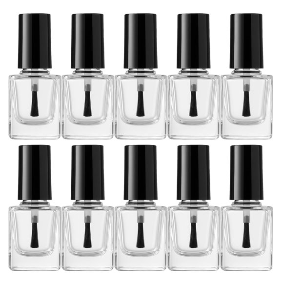 Frascos para esmalte de uñas Doromy, 10 piezas, 5 ml, vidrio transparente