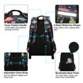 thumbnail image 4 of FORMRS Kids School Backpack Elementary Student Unisex Travel Bookbag with Reflective Stripes, Cartoon Space Cat, 4 of 7