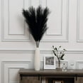 thumbnail image 3 of 4 Pcs Large Artificial Pampas Grass, 45 Inch Black Fake Pampas Grass Soft Fluffy Dried Flowers Decor for Tall Floor Vases Decoration Rustic Wedding Arrangement Boho Home Decor, 3 of 8
