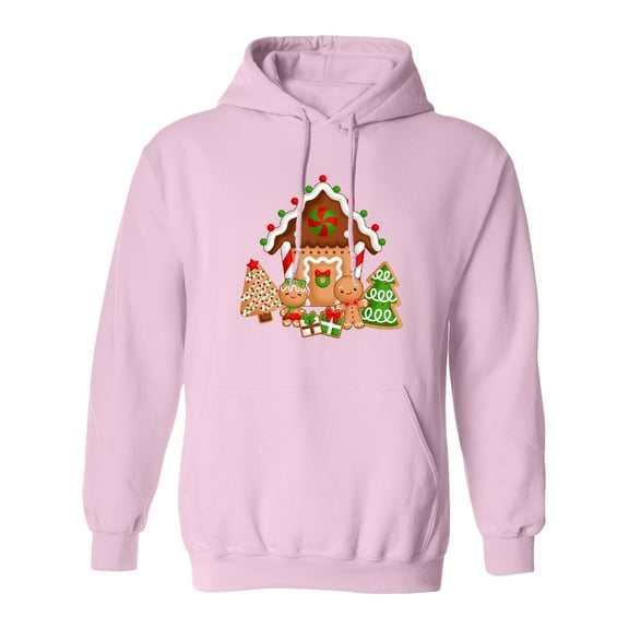 Inktastic Gingerbread House Christmas Adult Hoodie Sweatshirt