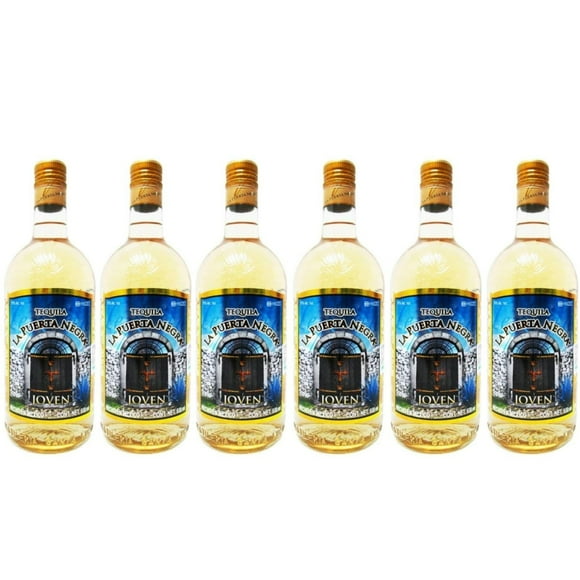 Pack de 6 Tequila La Puerta Negra Joven 930 ml