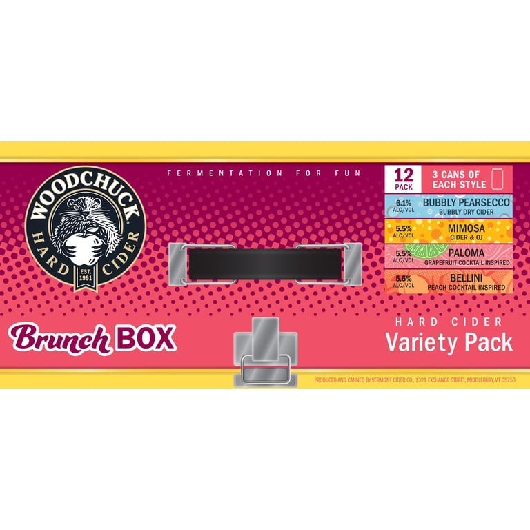Woodchuck Brunch Box Hard Cider Variety Pack, 12 Pack, 12 fl oz