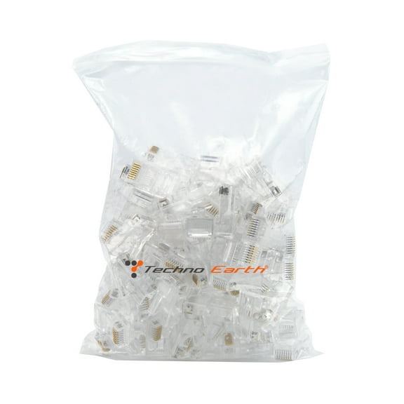 Techno Earth C&E Cat5 Cat5e Cat6 Cat7 crimp connectors pack of 100