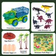 thumbnail image 3 of Camión de transporte de dinosaurios MAGICDINOSAUR T-rex con figuras y alfombrilla, 3 of 5