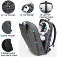 thumbnail image 2 of Business Laptop Backpack for Men,Women,15.6 Inch Water Resistant Travel  Laptop Backpack Carry  Backpack with USB  Port,Large Business Work Durable  Bag, Grey, 2 of 6