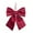 Wine Red 1, variant on Dserhfy Bow Red Velvet Christmas Decoration, Hanging Ornament Holiday Parties Home Office Festive Gift Party Accessory