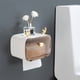 thumbnail image 3 of Soporte de papel higiénico impermeable Ticfox con ventana transparente ajustable color blanco, 3 of 14