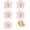 Pink, variant on 6PCS Flower Cufflinks Camellia Button Covers Elegant Women Cuff Link Alloy Enamel Cufflinks Fashion Cuff Link Jewelry Gifts for Tuxedo Shirt Dress Business Suit