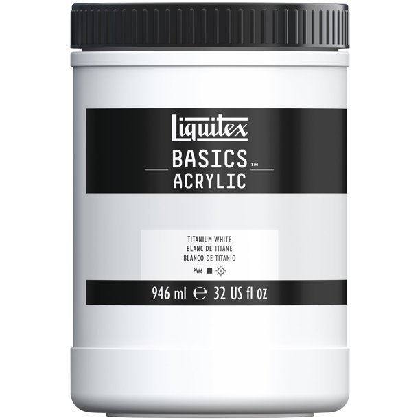 Liquitex BASICS Acrylic Color, 32 oz., Titanium White