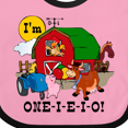 thumbnail image 4 of Inktastic One-i-e-i-o Boys or Girls Baby Bib, 4 of 4