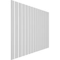 thumbnail image 3 of Ekena Millwork 47"H x 3/8"T Adjustable PVC Slat Wall Panel Kit with 3"W Slats, Unfinished (contains 15 Slats), 3 of 7